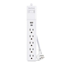 CyberPower P504UC 5-Outlet Surge Protector with USB-A and USB-C Port