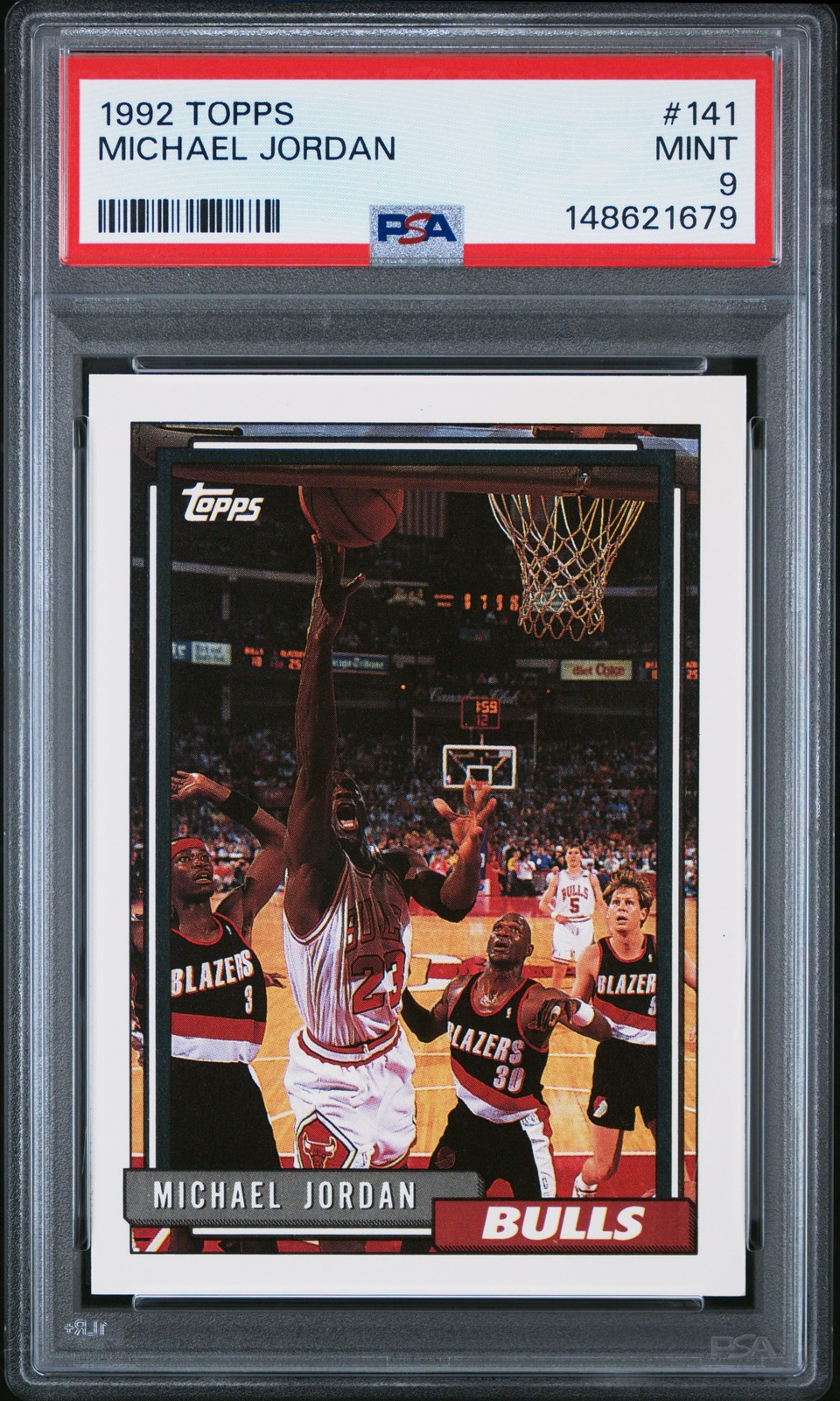 1992 TOPPS #141 MICHAEL JORDAN PSA 9