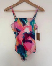 Hush Sanna Square Neck Swimsuit Multicolour Marble BNWT Size 6