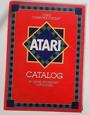 1981 Atari 2600 RED Catalog. 49 Game Program Cartridge details CO16725-REV.D