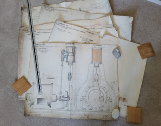5 Original Victorian Engineering Drawings Gas Works Phoenix Engineering London