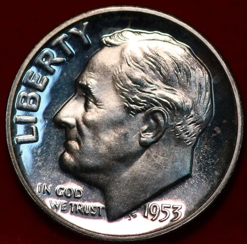 1953-P Roosevelt Dime Proof — photo from the most recent tracked eBay sale