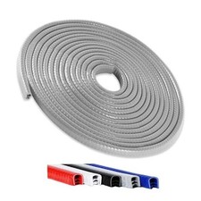 33FT 10M Universal Car Door Edge Protector Guards, No-Glue Required 33Ft Grey