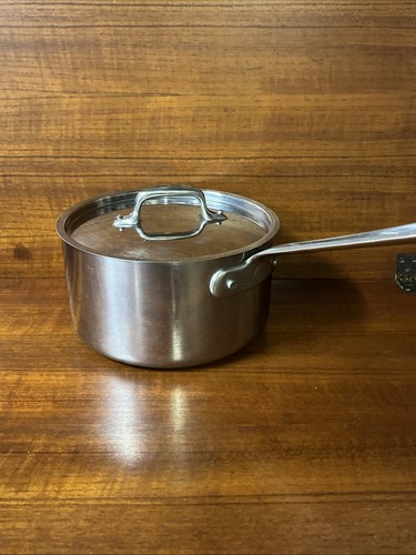 All-Clad 3.5QT Stainless Steel Sauce Pan Stock Pot W/ Stainless Steel Lid - Picture 3 of 10