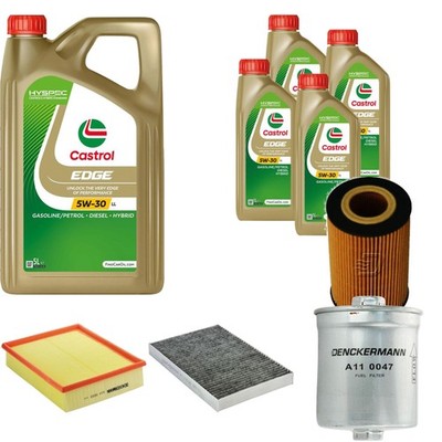 Inspektionspaket Castrol EDGE Titanium 5W-30 LL 9L für Audi Allroad 4.2 V8