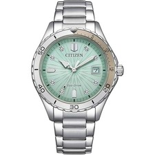 Citizen Women's Watch Eco-Drive Blue Dial Stainless Steel Bracelet FE6170-88L