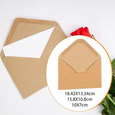 100 Stück Mini Umschläge, Geschenkkarten Umschläge, Vintage, selbstklebende