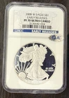 2008-W Proof American Silver Eagle NGC PF70 Ultra Cameo Early Releases QA
