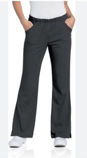 Women s Scrub Pants With Pockets Wide Leg Size T XS Gray Stretch Pants NWT