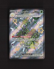 Espathra ex 214/091 Paldean Fates Full Art Shiny Ultra Rara Carta Pokemon Holo NM