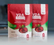 (2) VDA Beets Blood Pressure Support, Organic Beet Root Powder Drink Mix Berries