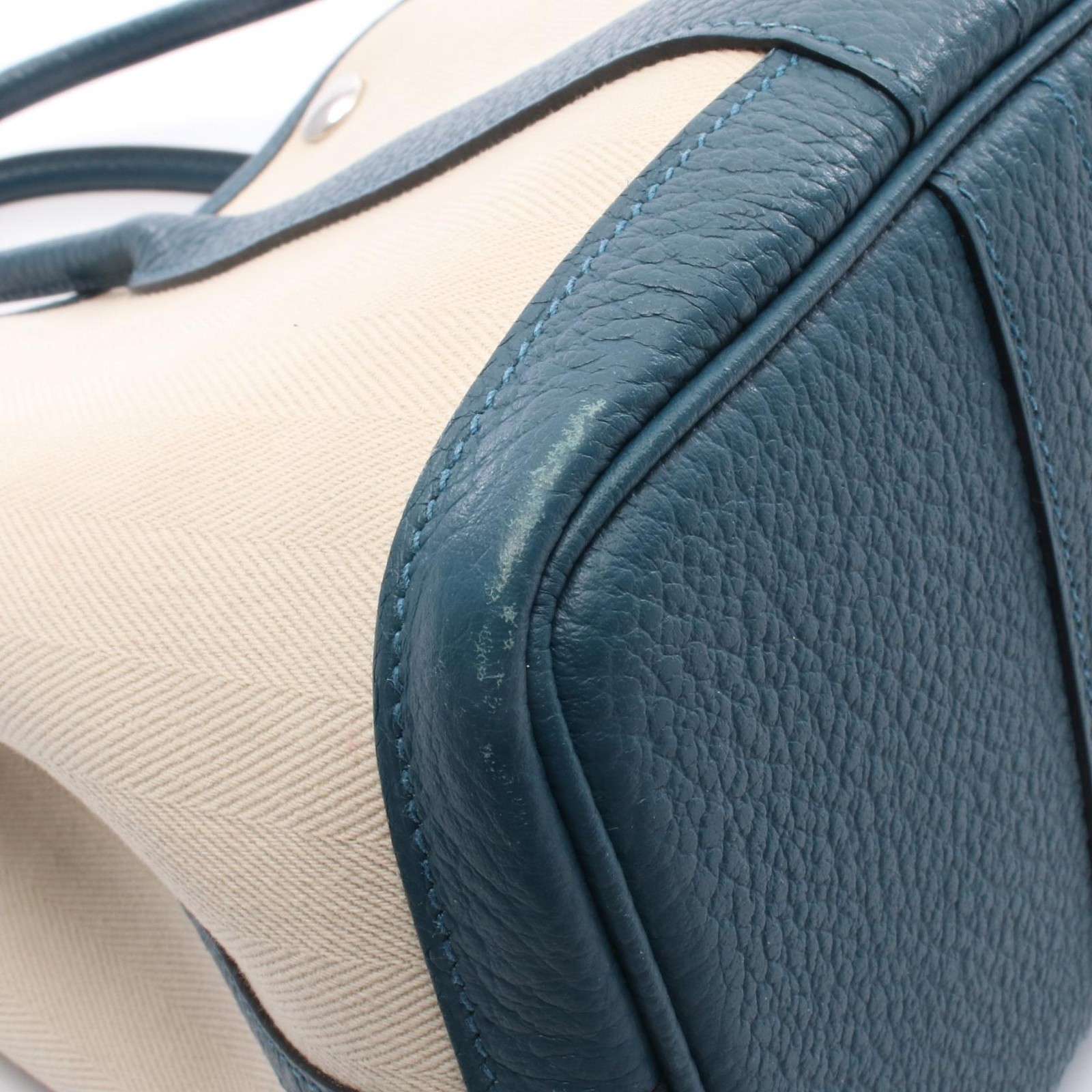 HERMES Garden party TPM Tote Bag X Toile Chevrons Country natural Colvert SHW thumbnail 8