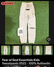 Fear of God Essentials Kids Sweatpants SS22 - 100 Authentic - All Colors