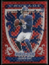 2025 Panini Rookies & Stars #11 Jaxson Dart Crusade Red Plaid