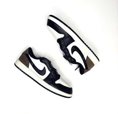 Nike Air Jordan 1 Low OG Mocha Younger Kids PS Größe UK 2,5 (US 3Y) FQ5436 102
