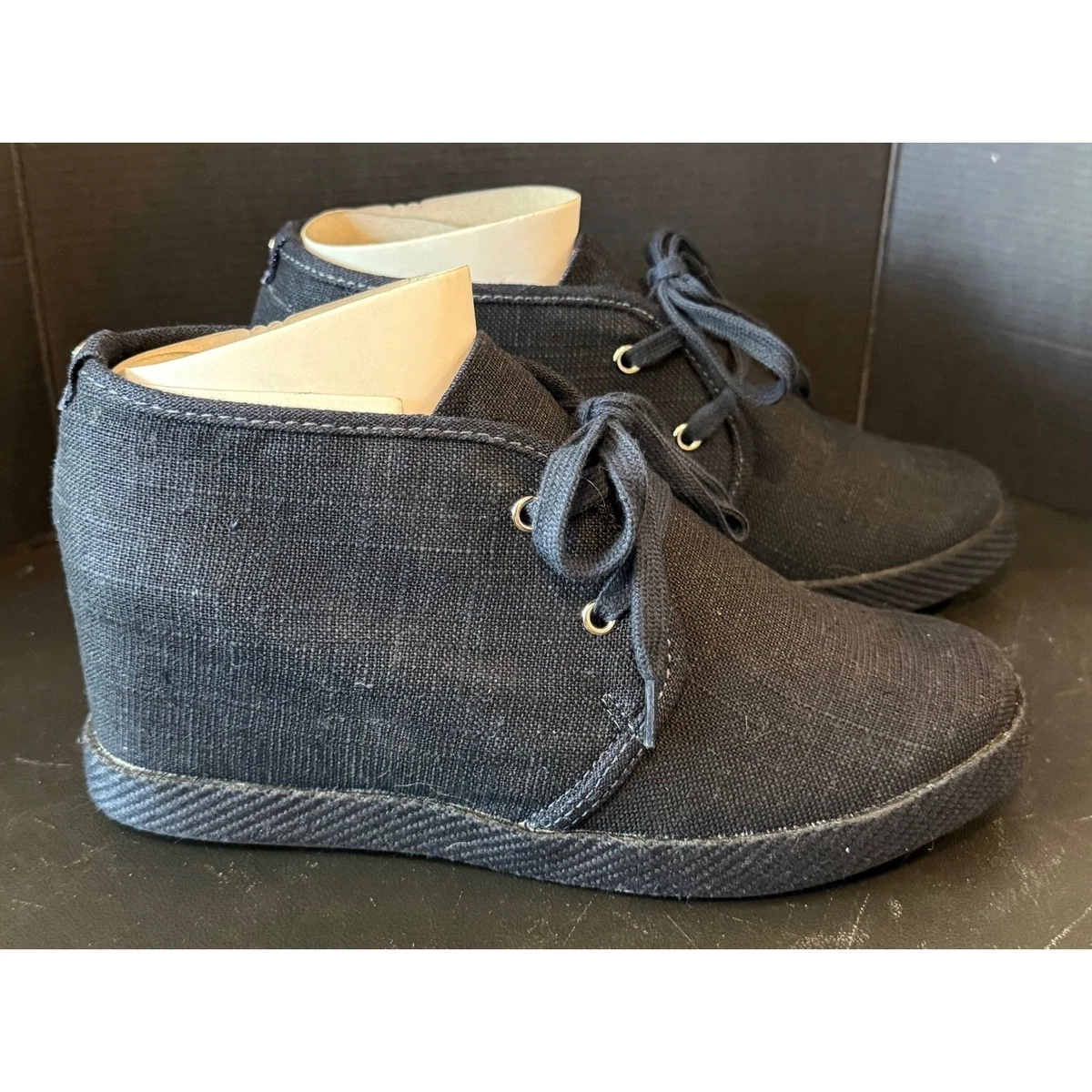 Navy and yellow Aldo ankle boots ALDO Genuine Leather Ankle Boots 3.5” Heel Dark Beige  main image 3
