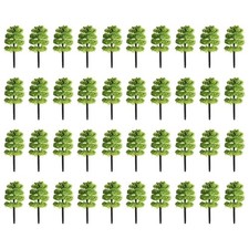 Artificial Trees 40pcs Set Models Train Ornament Greenery Railroad Diorama Park