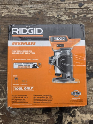 #ad Ridgid R860444B 18V Brushless Cordless Compact Router Tool Only $75.00