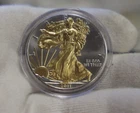 2011 US Silver Eagle $1 Gold/Platinum Highlights Unc