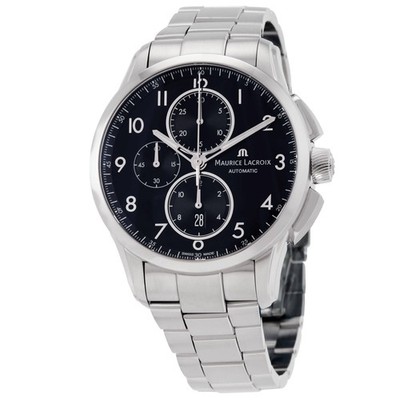 Maurice Lacroix Pontos Chronograph Automatic Black Dial Men's Watch