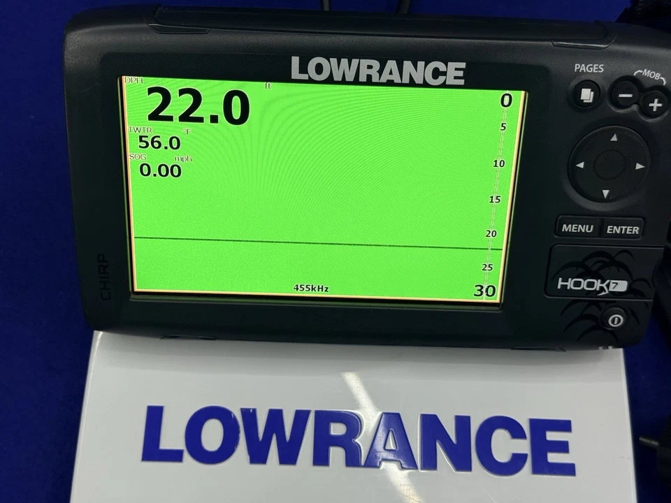 Lowrance Gancho 7 CHIRP GPS Plotter FishFinder Pantalla con Cubierta y Soporte Foto 4 de 4