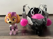 Paw Patrol Jet  Skye Figure Mighty Movie Lights  Sounds WORKING Action Figure