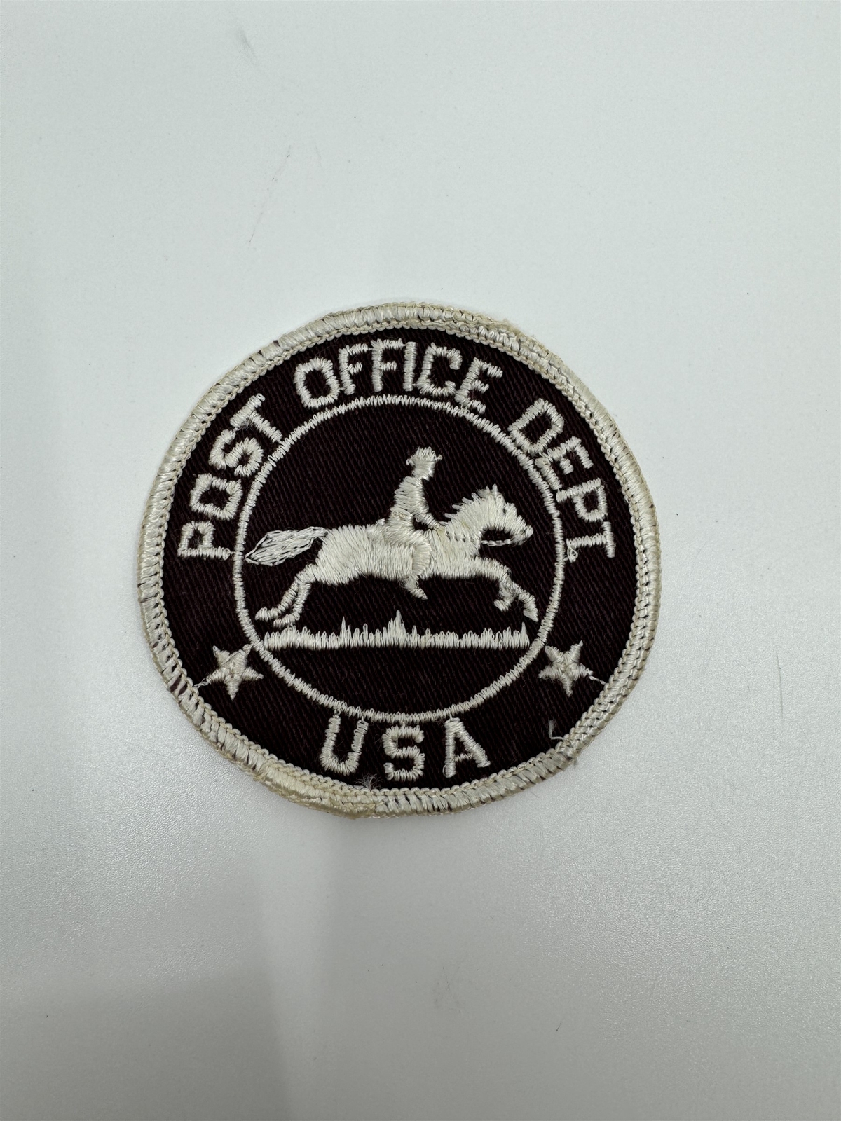 Vintage USPS 1970s Brown Post Office Dept.Pony Express Patch