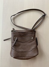 Oasis Brown Strap Crossbody Tote Bag