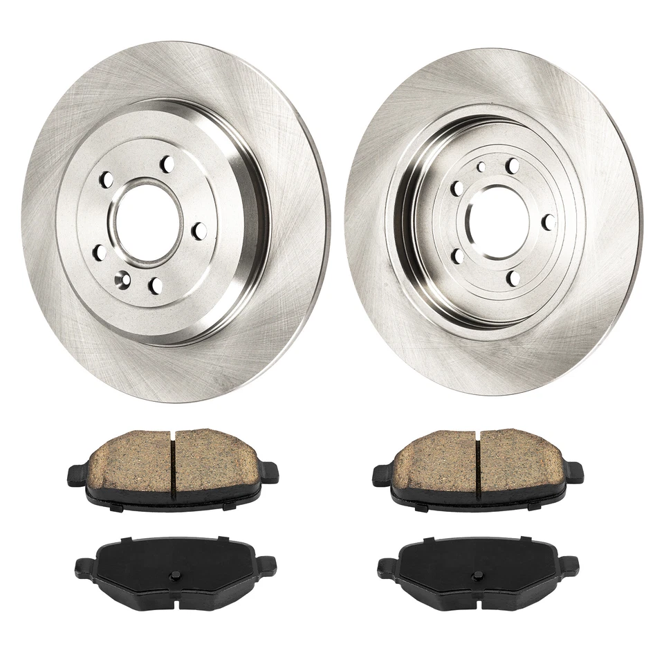 6X Rear Disc Rotors & Brake Pads For Lincoln MKT 2010-2016 Ford Edge 2011-2014 Foto 2 de 4