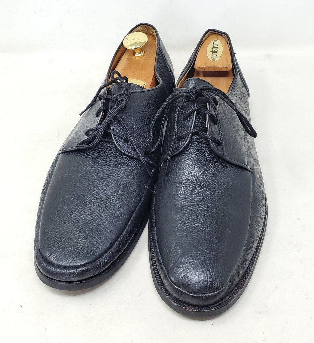 Magnanni Men\'s Shoes Black Leather Lace Up Oxfords SIZE 15M - Magnanni Mens Shoes Soft Black Pebble Grain Leather Lace Up  main image 2