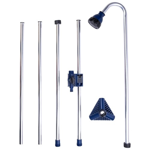Outdoor Poolside Shower Portable Tripod Stand Mobile Adjustable Shower - Picture 2 of 8