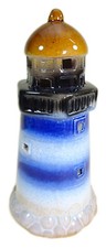 Leuchtturm Teelichthalter 17 x 8,5 cm Ø blau Maritim Figur Deko GPT 86368
