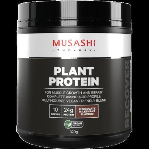 New Musashi Plant Protein Chocolate 320g 900g 2KG All Size - Picture 4 of 6