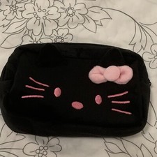 HELLO KITTY BLACK POUCH ORGANIZER FOR DAILY USE, OFFICE, TRAVEL MAKE UP CASE