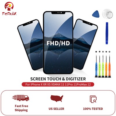 For iPhone X XR XS MAX 11 12 PRO LCD Display 3D Touch Screen Replacement Kit US