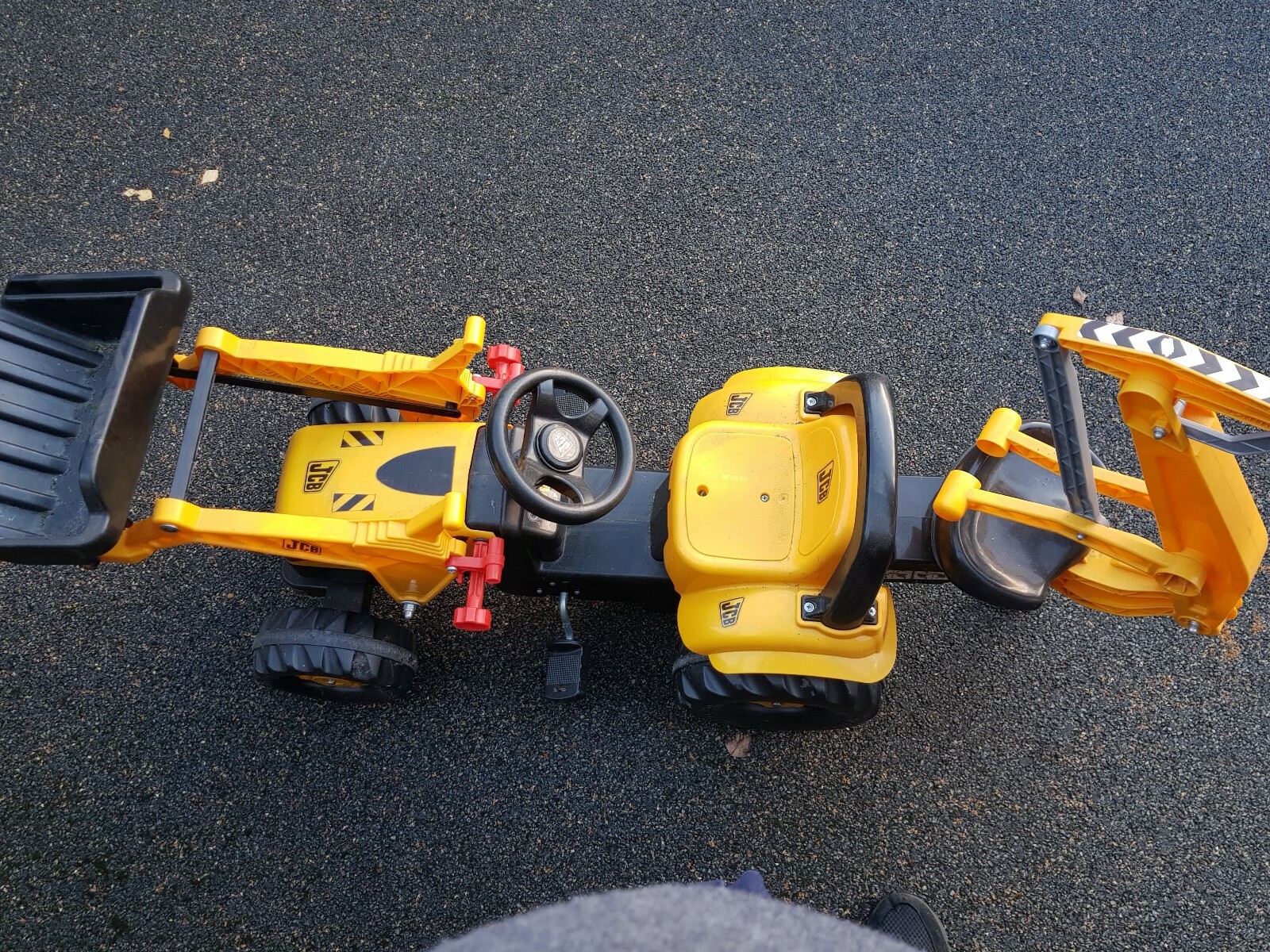 rolly toys jcb tractor with loader and excavator
