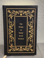 The Works Of Henry David Thoreau Leather Bound. Please Read Description.