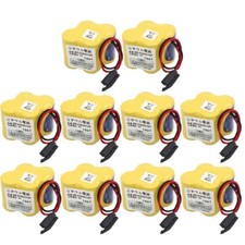 10X BR-2/3AGCT4A 6V PLC Battery For FANUC A98L-0031-0025 CNC Mahine w Black Plug