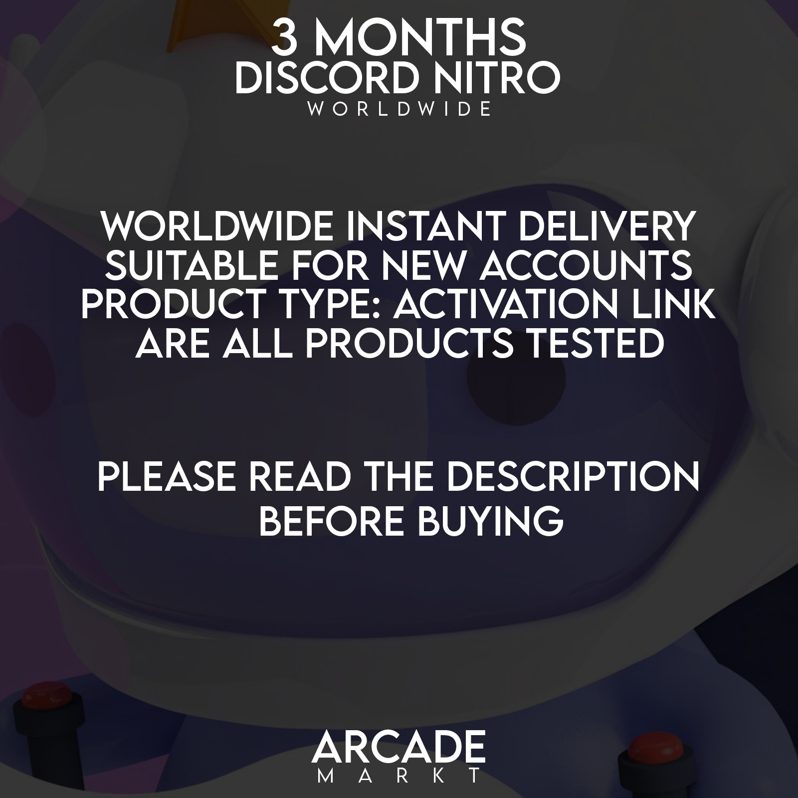 DISCORD NITRO 3 MONTHS INSTANT DELIVERY WORLDWIDE discord-nitro-3-months-instant-delivery-worldwide