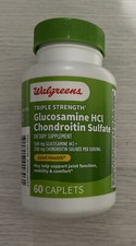 Walgreens Triple Strength Glucosamine HSI Chondroitin Sulfate 60 caps Exp 03/26