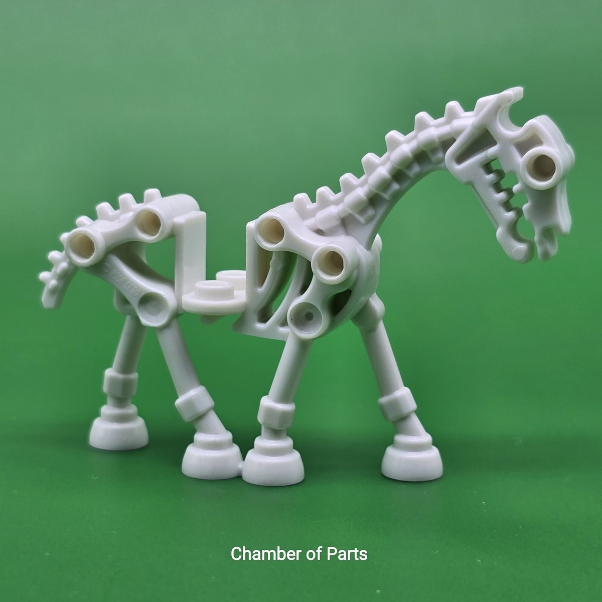 Lego Animal Figure Horse Skeleton Glow In Dark White Mummy