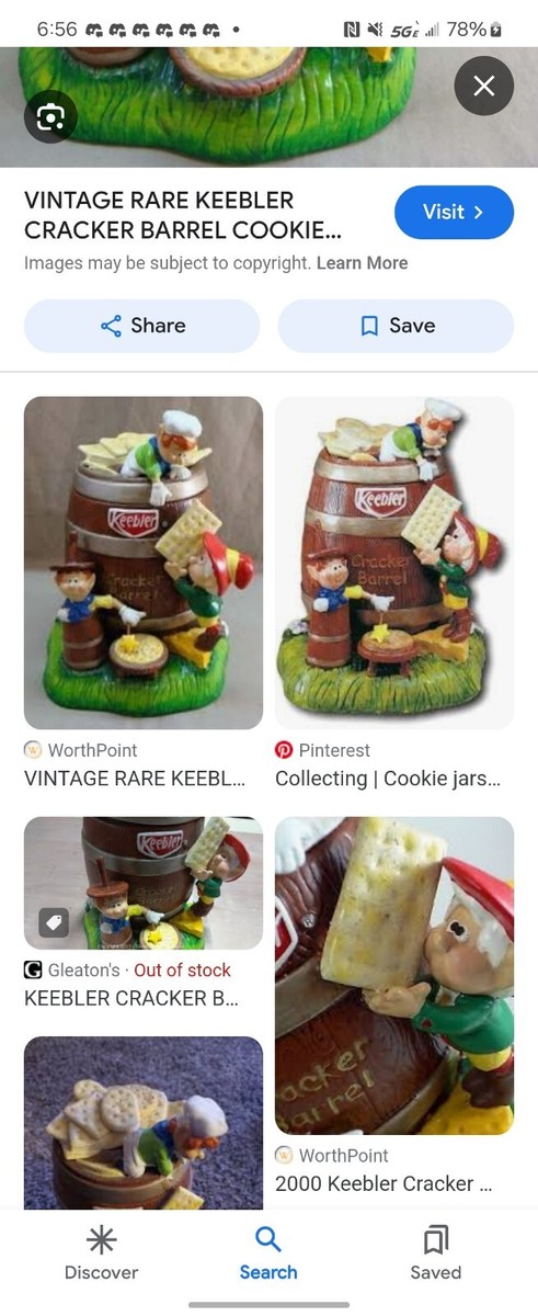 KEEBLER ELVES 2000 VINTAGE CRACKER BARREL COOKIE RARE! COLLECTORS  DREAM!