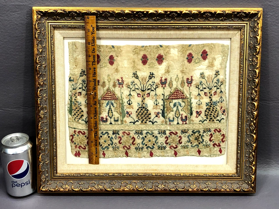 EARLY 19th Century Needlework Sampler - from a Private PA or Maryland Collection - Image 3 of 4
