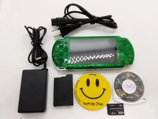 Sony PSP-3000 Playstation Portable Handheld Console Clear Green Customized