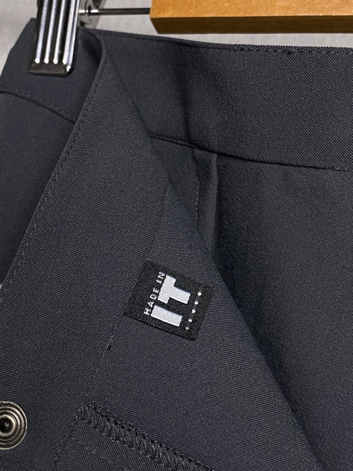 Versace Jeans Couture pantalone donna nylon vintage grigio taglia 30 44