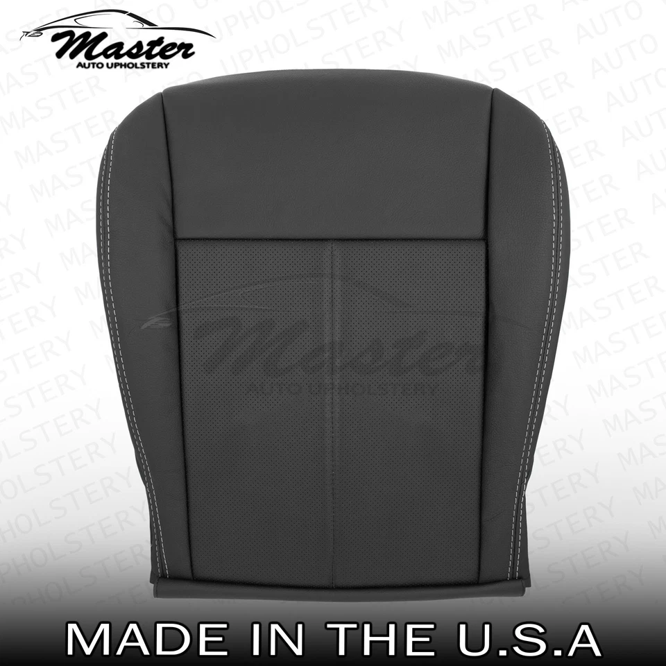 2009 - 2012 Fits Jeep Liberty LEFT &RIGHT Bottom Black Vinyl Seat Covers, Perf Foto 2 de 4