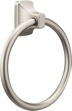 Moen P5860BN Contemporary Towel Ring in Brushed Nickel Finish