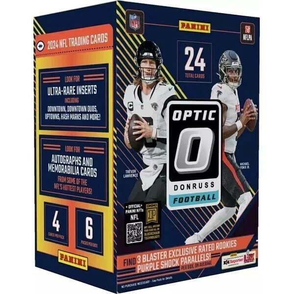 2024 Panini Donruss Optic Football Hobby Blaster Box (&) (Blue Scopes)