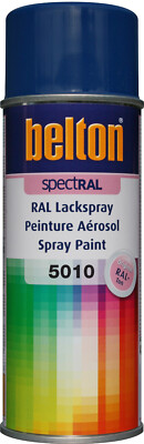 RAL 5010 enzianblau glänzend 400ml Lackspray Sprühlack Spraydose Belton K324081
