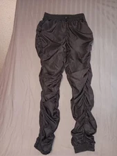 Womens La Bijou Ruched Pants Black New With Tags Size Small 100% Polyester